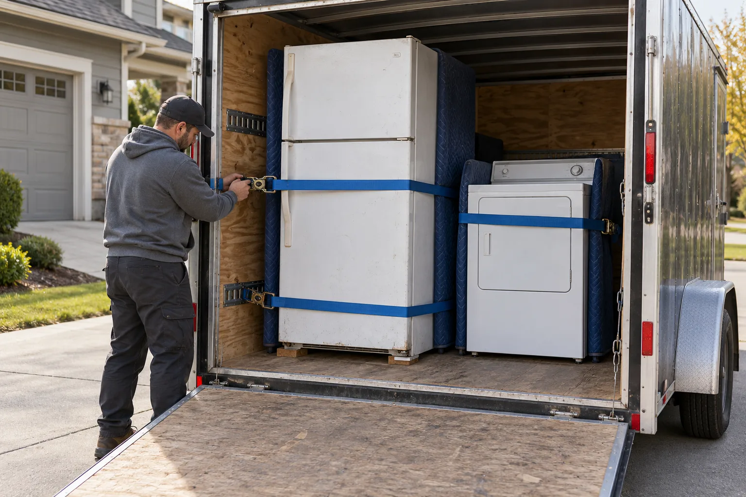 Prepared materials and access for appliance removal